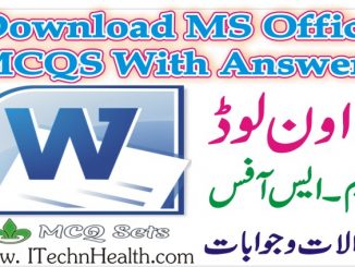 MS Office MCQS With Answers