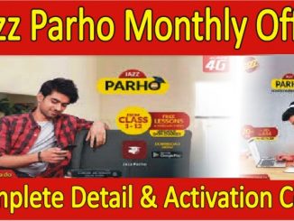 How to Activate Jazz Parho Monthly Offer