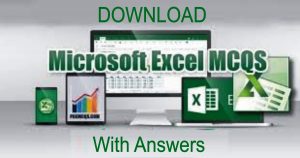 Download MS Excel MCQS