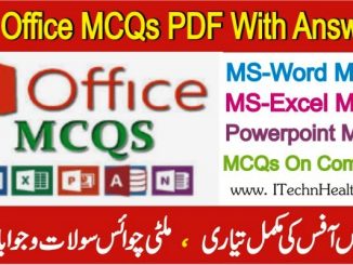 MS Office MCQS PDF, Ms-Word Excel Powerpoint MCQS PDF Free Download
