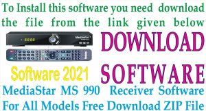 Latest MediaStar MS 990 Receiver Software