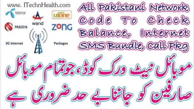 All Pakistani Network Code