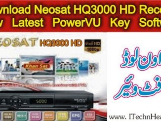 Neosat HQ3000 HD Receiver New PowerVU Key Software Update 2018