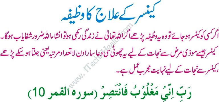 Cancer Treatment With Quran In Urdu, Wazifa For Cancer, Cancer Ka ...