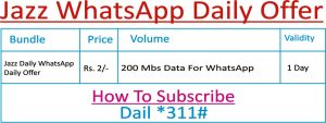 Jazz WhatsApp Daily Offer