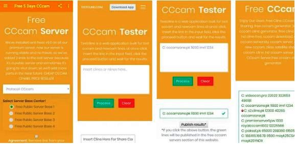 cccam test lines