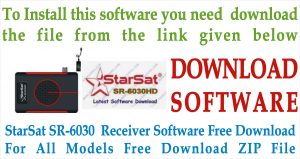 Latest StarSat SR-6030HD Receiver Software