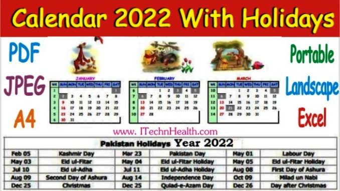 Holidays In Pakistan 2022