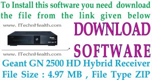 GEANT GN 2500 HD HYBRID New Software