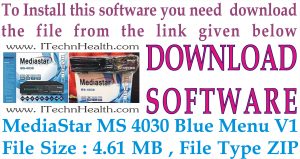 MediaStar MS 4030 Blue Menu V1 Receiver Software