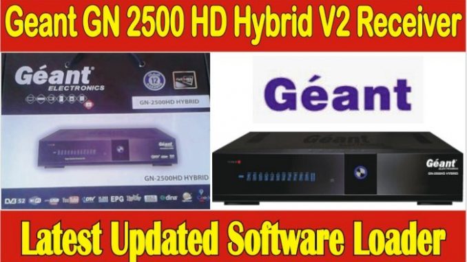 Geant GN 2500 HD Hybrid V2 Receiver Update Software
