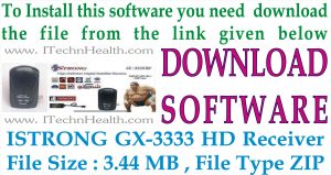 Latest iSTRONG GX-3333 HD Receiver Software