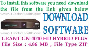 GEANT GN-4040 HD HYBRID PLUS Software