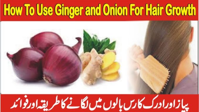 How To Use Ginger And Onion For Hair Growth
