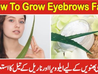 Use of Aloe Vera And Coconut Oil To Grow Eyebrows Fast And Thick