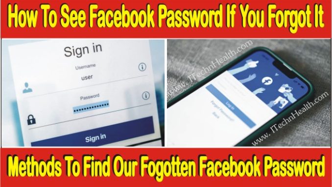 How To See Facebook Password If You Forgot It