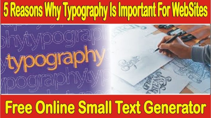 5 Reasons Why Typography Is Important For Websites
