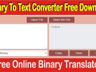Binary To Text Converter Online Free