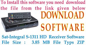 Sat-Integral S-1311HD Combo Receiver Software